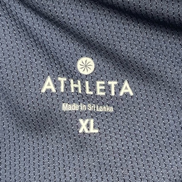 Athleta Movement Navy & White Cutout Back Sports Bra Size XL - Picture 5 of 9